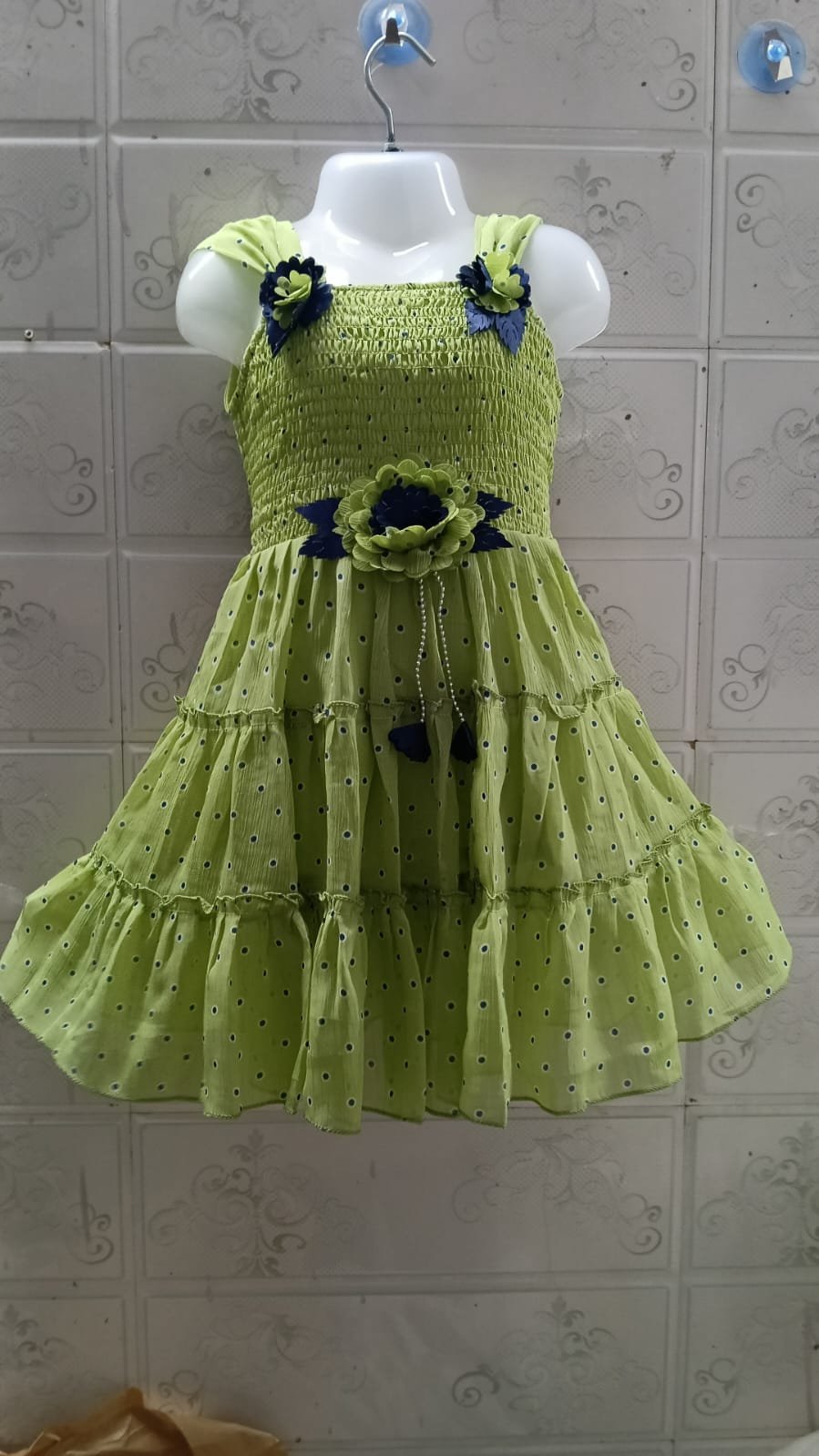 Green Frock For Girls